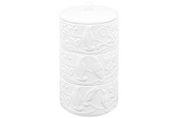 Банка д/хранения 3-х секционная 400 мл 11,5*11,5*20 см Птички на ветке + крышка - Elan gallery фото 4