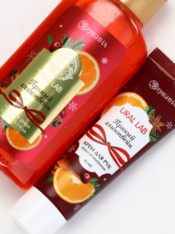 URAL LAB Арома Саунд Набор гель для душа, крем для рук и пилка для ногтей, глинтвейн