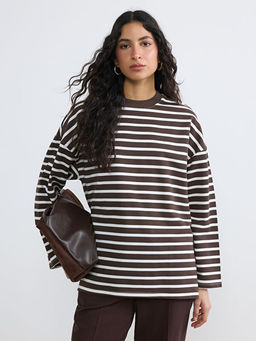 ?izgili Oversize Kad?n Sweatshirt Tunik