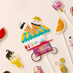 Набор для украшения Сладкая вечеринка, набор 10 шт.