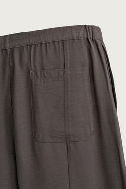 PANTAL?N FLUIDO BALLOON FIT / Gris - Zara фото 9