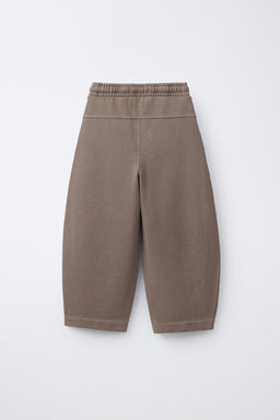 PANTAL?N FELPA BARREL TEXTO / Gris topo - Zara фото 2