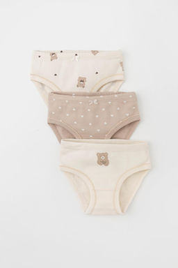 Crockid _ К 1978-3уп/айвори,нюдовый беж,сердечки Ал набор трусы для дев
