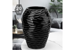 Ваза 20 см 2,25 л "Листья Ивы" черная