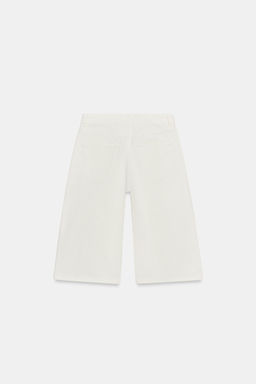 BERMUDA DENIM TIRO MEDIO ZW COLLECTION / Blanco - Zara фото 7