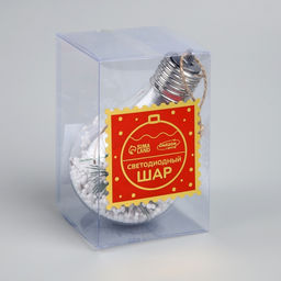 Ёлочный шар Еловая ветка, 5 LED, от батареек, свечение тёплое белое - Luazon lighting фото 8