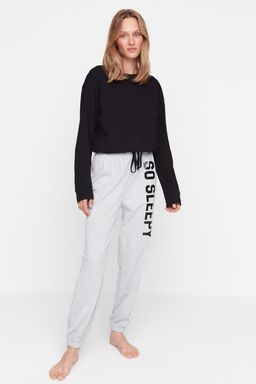 Cok Renkli Pamuklu Sloganl? Orme Pijama Tak?m? THMAW21PT0826