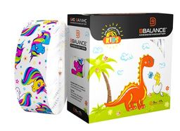 Кинезио тейп BBTape 5 см х 17 м единороги белый серия SMILE