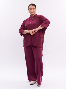 Блузка из плотного трикотажа BL08606RED31