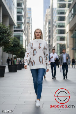 Свитер женский с принтом - Bruno фото 4