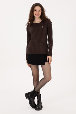 Kad_n Koyu Kahverengi Basic Kazak - U.s. polo assn фото 4