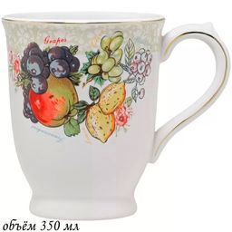 Кружка 350 мл ФРУКТЫ в под.уп. арт.110412 /LENARDI/