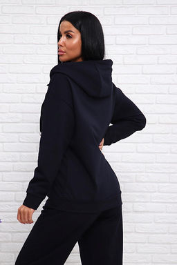 Костюм с брюками, футер с лайкрой 2-х нитка (00907, темно-синий) - Плиона фото 12