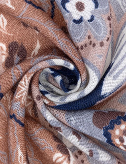 Светло-коричневый шерстяной платок - Cacharel фото 4