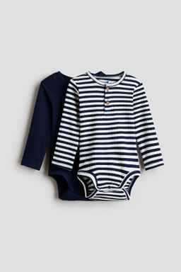 Pack de 2 bodies con cuello panadero