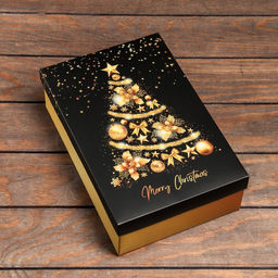 Цена за 5 шт. Коробка складная, крышка-дно,Merry Christmas 30 х 20 х 9 см - UPAK LAND фото 2