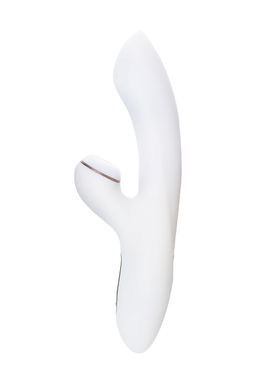 Вибратор Satisfyer Pro G-Spot Rabbit, с вакуум-волновым стимулятором, силикон, белый, 22 см.  фото 3