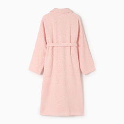Халат махровый женский LoveLife «Сирокко», размер L, хлопок 100%, розовый