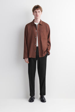 PANTAL?N DE LINO Y ALGOD?N SLIM FIT STRAIGHT LEG - H&m фото 3