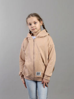 CSJG 64027-31-433 Толстовка для девочки,бежевый