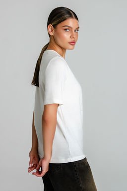 Арт. 31108 Футболка женская 44-52 (5 шт) Цвет:молочный - Калинка фото 10