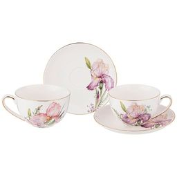 Чайный набор Lefard Irises на 2 персоны 4 предмета 280 мл