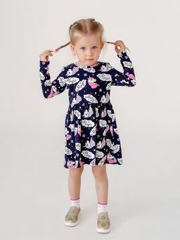 Платье Эля синий единороги - Sovalina фото 6