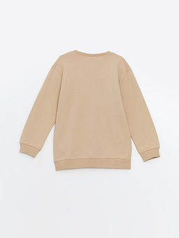 Bisiklet Yaka Bask?l? Erkek Bebek Sweatshirt - Waikiki фото 2