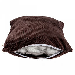 Наволочка декоративная на молнии 45х45см Сокол, велсофт Bellini ,гладкокрашенный, стриженный, полиэстер 100%, плотность 240г/м2, упаковка на картоне, Домашняя мода (Россия)  фото 3