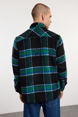 TRENDYOL MAN Ekru Unisex Oversize Fit K?sl?k Kareli Oduncu Gomlek Ceket TMNAW25GO00024 - Trendyolmilla фото 6