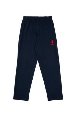 Пижама U.S. Polo Assn детская темно‑синяя из хлопка