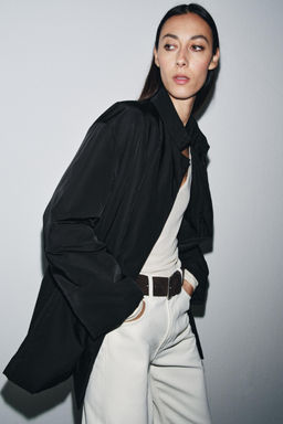 OVERSIZED NYLON JACKET ZW COLLECTION - Zara фото 12