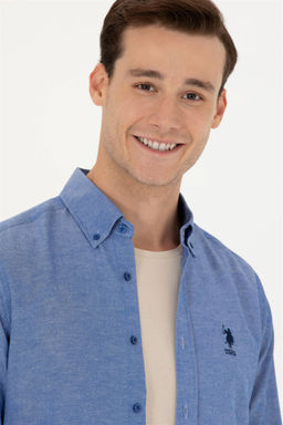 Мужская базовая рубашка Saks с длинным рукавом Неожиданная скидка в корзине - U.s. polo assn фото 2