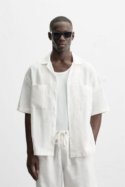 100% LINEN SHIRT - Zara фото 19