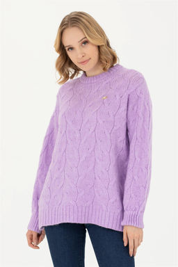 Женский сиреневый свитер - U.s. polo assn фото 10