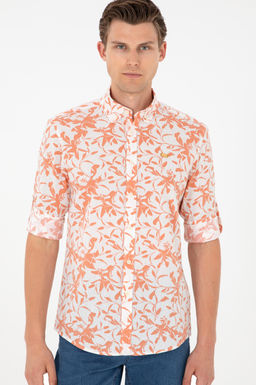 Мужская рубашка с длинным рукавом цвета экрю Неожиданная скидка в корзине - U.s. polo assn фото 3