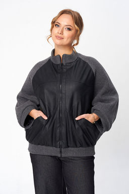 Жакет Liona Style 884 черный/серый  фото 6
