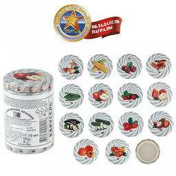 Крышка Твист III-58 Карусель, для бытового консервирования, винтовая, жесть электролитического лужения s0,20мм, лак, литография, ТУ 9299-001-03965353-2020, упаковка: термоусадочная пленка (Россия)