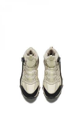 Кроссовки повседневные утепленные Anta OUTDOOR Бежевый/Хаки/Черный фото 4