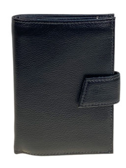 Кошелек-органайзер мужской из натуральной кожи, цвет черный