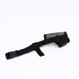 Намордник сетчатый с двойной фиксацией, размер M (дл.по носу 10см,обхват морды 20 см),чёрный - Пижон фото 2