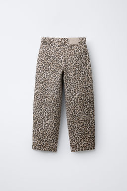 BARREL ANIMAL PRINT JEANS - Zara фото 2