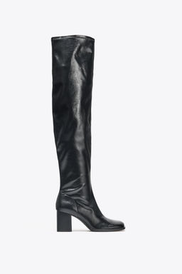 HIGH-LEG HEELED BOOTS - Zara фото 7