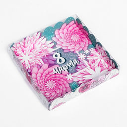 Цена за 5 шт. Коробка для печенья 8 марта 18?18?3