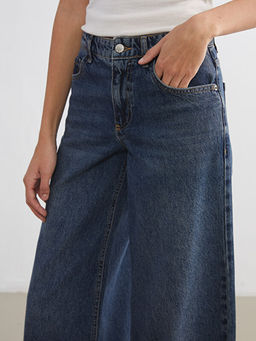 Wideleg Kad?n Jean Pantolon