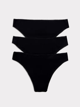 Трусы женские бразилиана мультипак (3 шт.) в черном цвете - Mark formelle фото 5