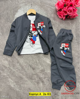 Костюм тройка из хлопка детский