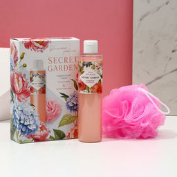 Гель для душа 250 мл и мочалка SECRET GARDEN, подарочный набор, ЧИСТОЕ СЧАТЬЕ - Чистое счастье фото 2