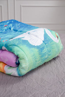 Одеяло Лебедь, наполнитель Файбертек, чехол - Полиэстер, евро - Амадэль фото 2
