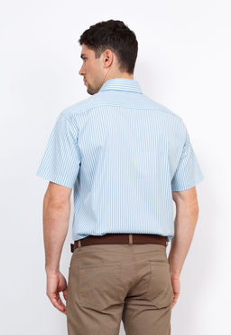 Сорочка мужская короткий рукав GREG Gb241/107/45/Z/1 STRETCH  фото 8